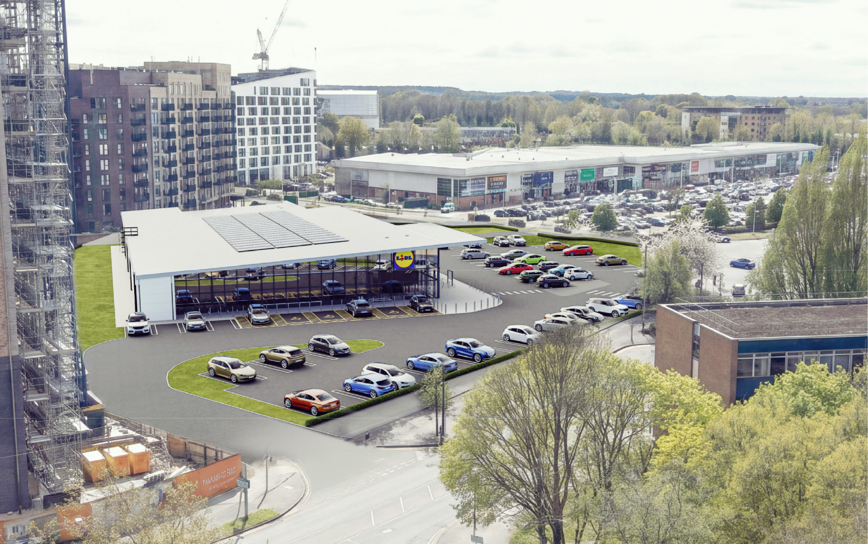 3D visual of the proposed store