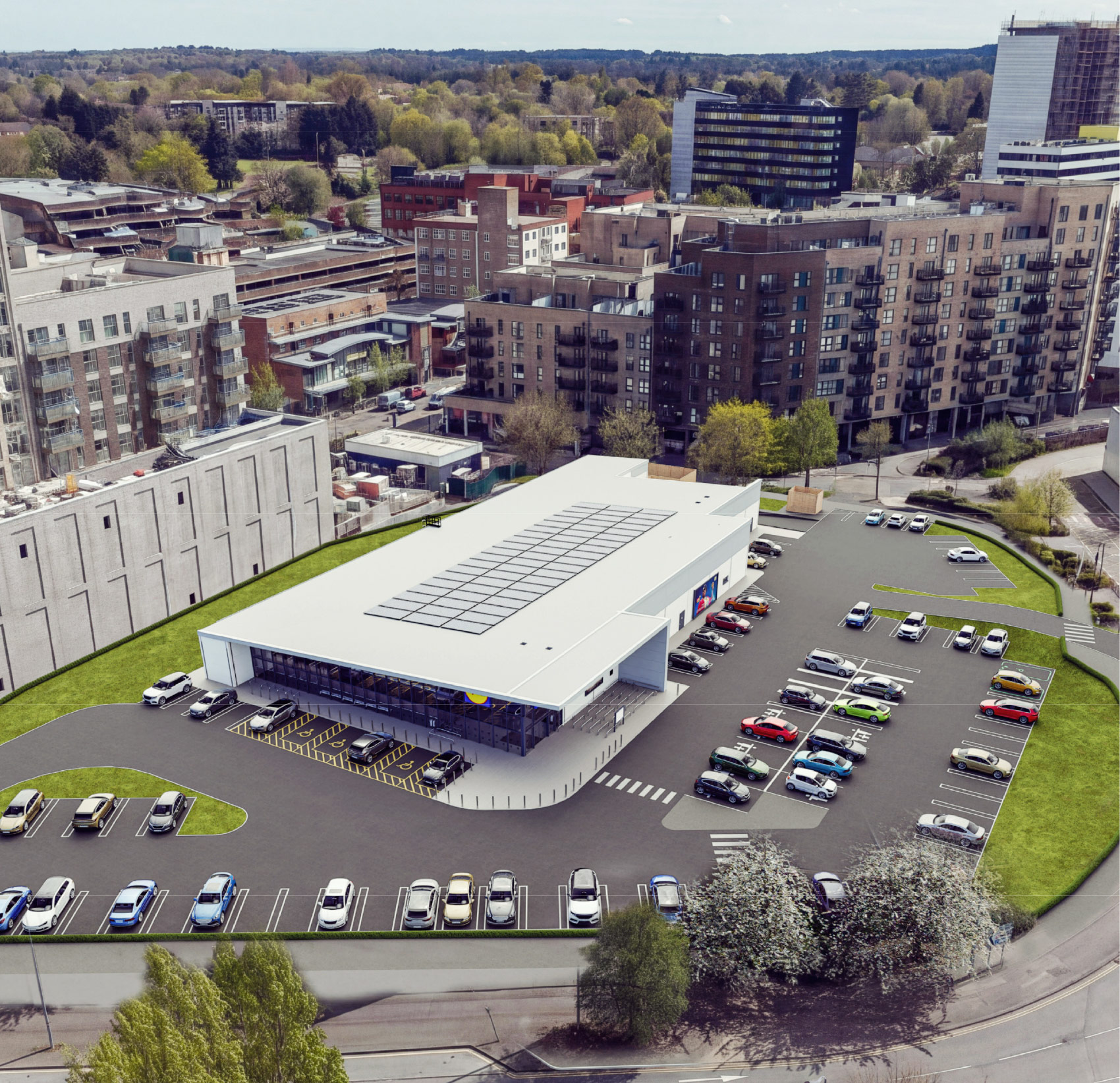 3D visual of the proposed store